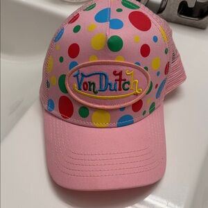 Von Dutch Multicolor Polka Dot Cap